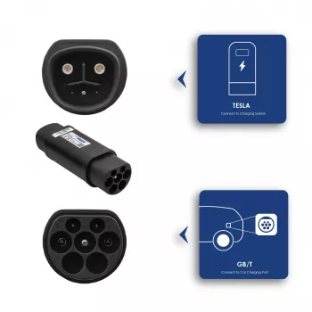 Akyga AK-SC-E22 Adattatore di Ricarica EV Tesla su GB/T 1-Phase 32A