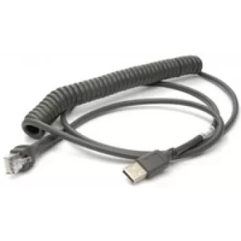 Cavo USB Honeywell, cavo a spirale, lunghezza: 2,9 m, colore: nero, per Voyager/Fusion/Focus (53-53235-N-3)