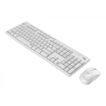Logitech MK295 Silent - set tastiera e mouse - wireless - 2,4 GHz - italiano - bianco crema