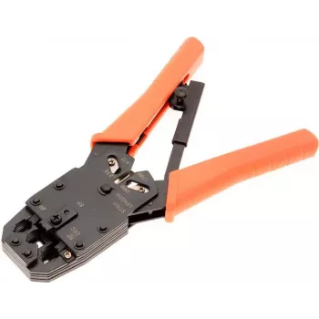 Pinza crimpatrice per cavi S/CONN 73000-MPU nero arancione 1 pz.