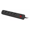 Protezione da sovratensione NATEC NSP-1713 nero 5 prese AC 1,5 m