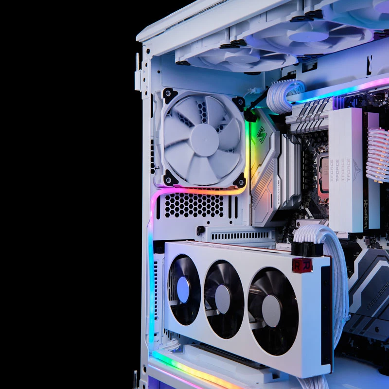 Striscia LED Phanteks Neon Digital RGB, 55 cm, bianca (PH-NELEDKT_M5_WT01)