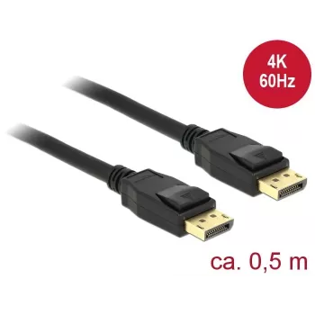 Cavo DisplayPort DeLOCK 85506 0,5 m nero