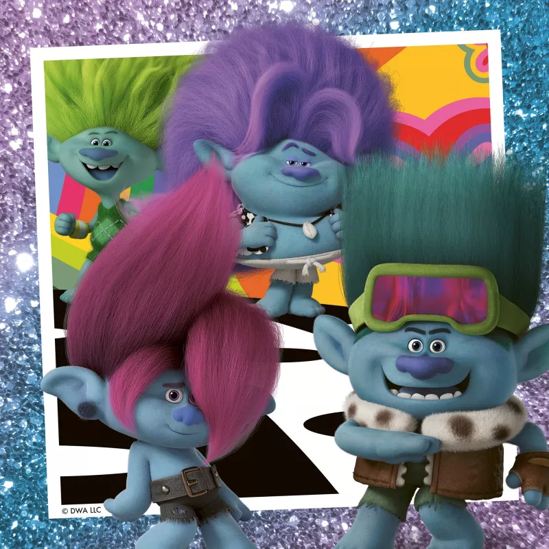 Puzzle per bambini Trolls 3 (3x 49 pezzi)