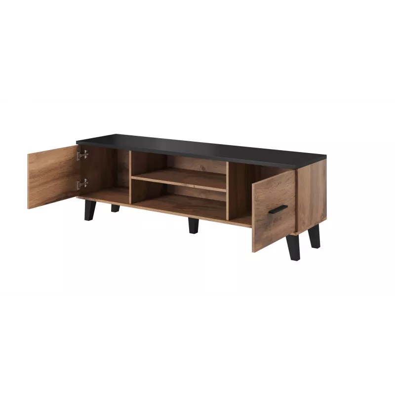 Mobile TV Cama LOTTA 160 2D2K rovere wotan/nero opaco