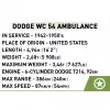 Giocattolo da costruzione Cobi Dodge WC-54 ambulanza modello 2257 scala 1:35 kit
