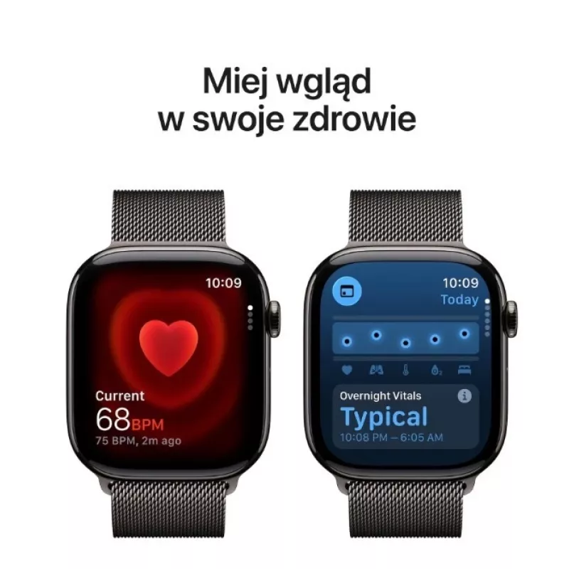 Apple Watch Series 11 GPS + Cellular 46mm cassa in titanio Slate con cinturino Milanese Slate M/L