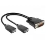 Adattatore cavo video DeLOCK 65354 DMS a 2 x DisplayPort nero
