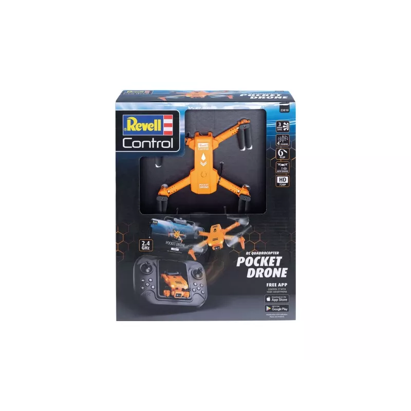 Quadricottero RC REVELL Pocket Drone 23810 — 2,4 GHz, radiocomando a 4 canali