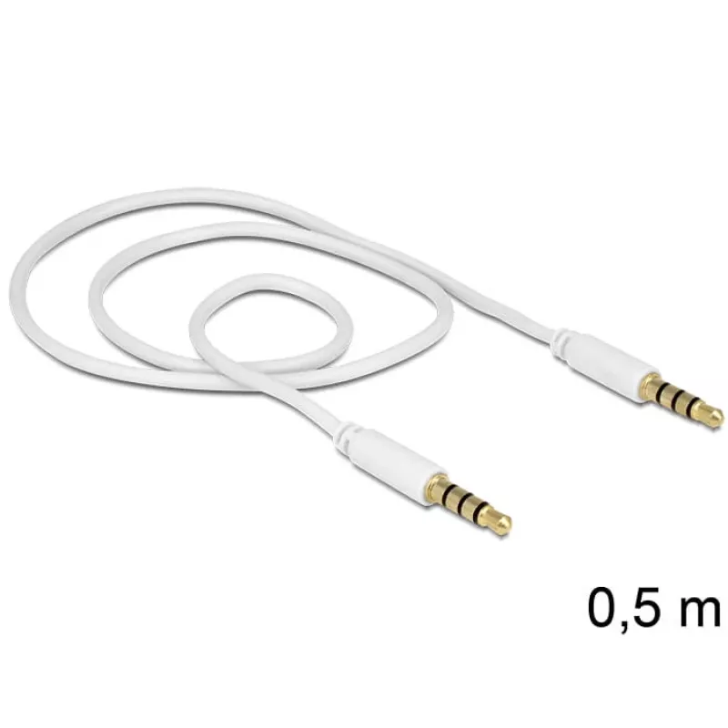Cavo audio 3,5 mm DeLOCK 83439 0,5 m bianco