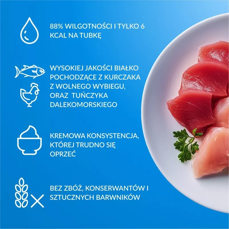 Cibo umido per gatti INABA Churu 80P ricetta tonno — 80 tubi x 14 g
