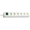Brennenstuhl Eco-Line Ciabatta con interruttore [6 prese, bianco, 1,5m]