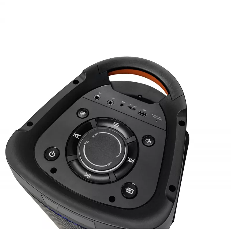 Sistema audio PLL FM USB/SD/BT 2xKaraoke FULL LED PartyBox