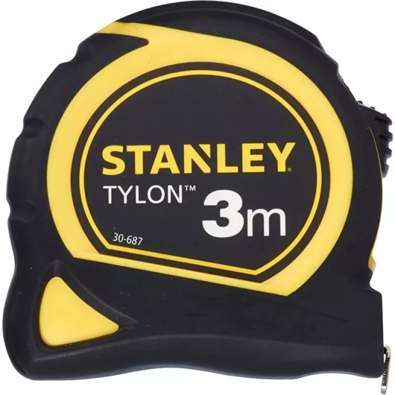 Flessometro Tylon, 3 metri nero/giallo, 12,7mm