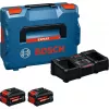 Bosch EXPERT 18V set di avvio con 2 batterie e caricabatterie in L-BOXX