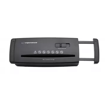 Distruggidocumenti Esperanza EN101 taglio a strisce 22 cm nero
