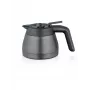 Caraffa per caffettiere Severin, modello TK 5571 — 1,1 L, acciaio spazzolato/nero, 220×165×135 mm