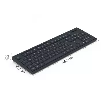 Tastiera wireless WK-200 nero