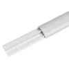 Canalina copricavi in alluminio MACLEAN MC-814 S, argento – canale portacavi a parete
