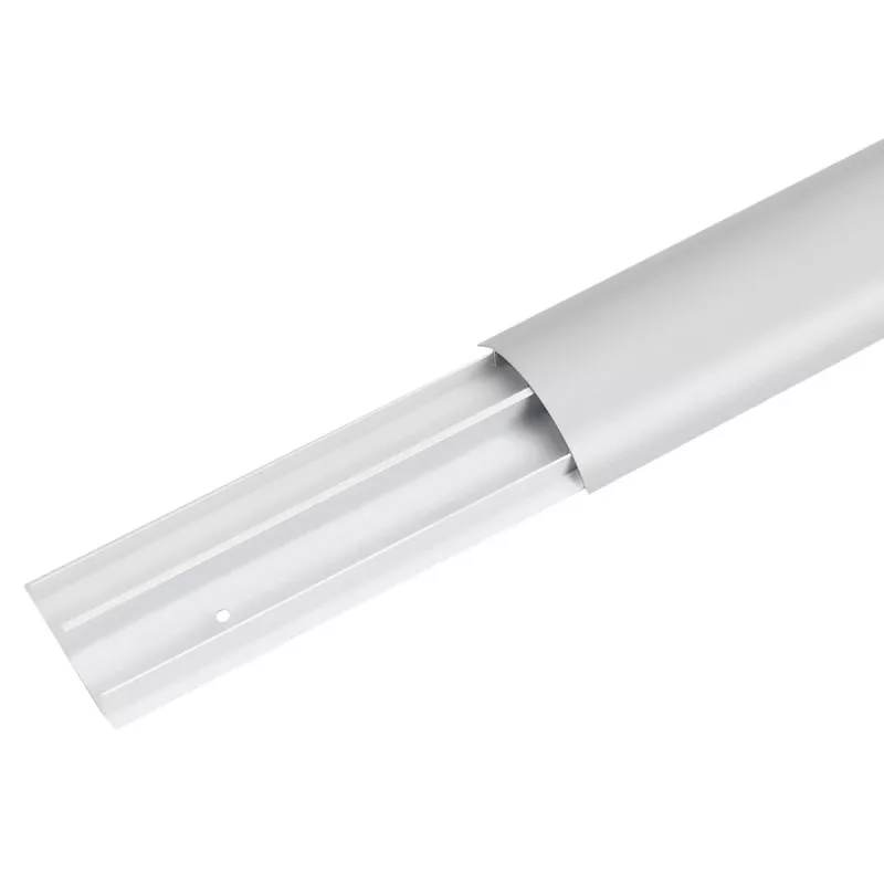 Canalina copricavi in alluminio MACLEAN MC-814 S, argento – canale portacavi a parete