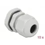 Pressacavo DeLOCK 60197 grigio plastica 10 pezzi