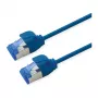 ROLINE Cavo patch Cat.6A (Classe EA) S/FTP (PiMF), LSOH, PoE, blu, 0,3 m