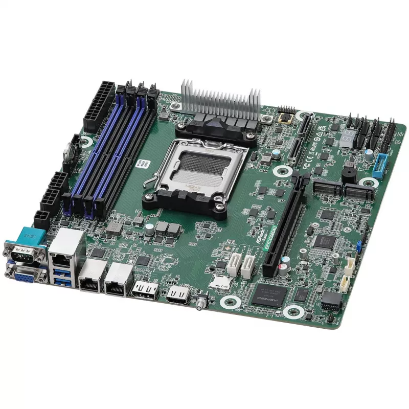 Scheda madre ASRock EPYC4000D4U KNOLL3 X300 Micro ATX Socket AM5 DDR5 4 DIMM 48GB SATA III Gigabit LAN