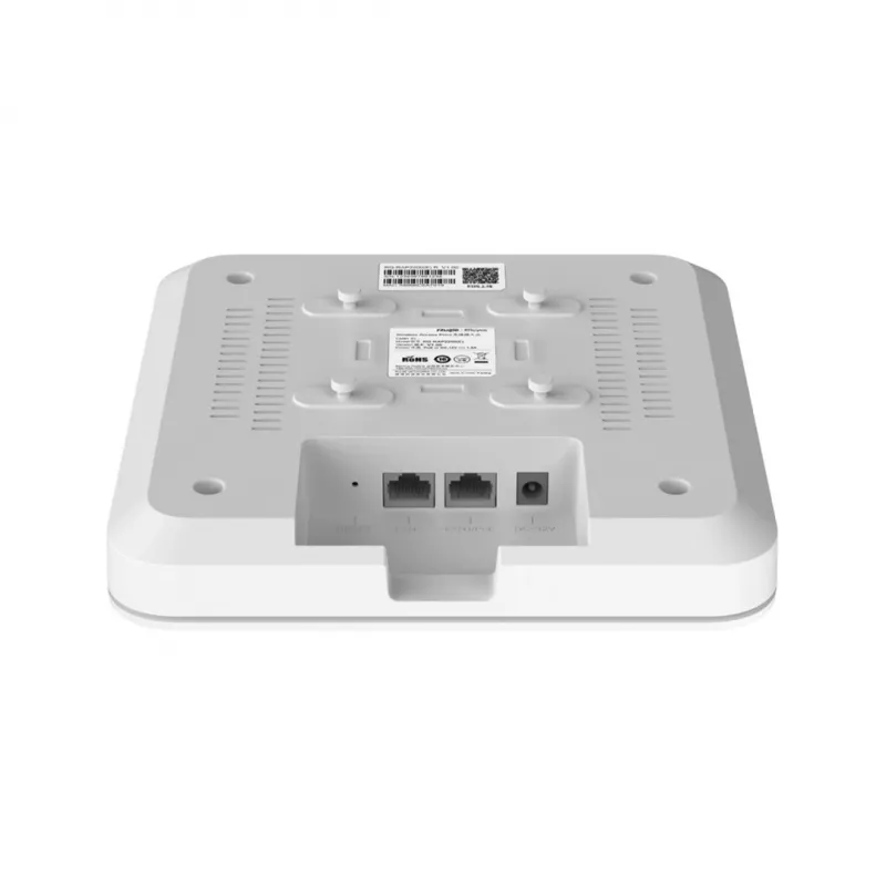 Ruijie Reyee RG-RAP2200(E) access point wireless, WiFi 5 AC1276, dual band 2,4/5 GHz, 2x GbE, ingresso PoE, montaggio a soffitto per interni, Mesh