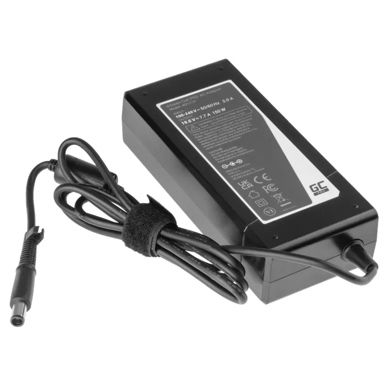 Alimentatore Green Cell AD111P 150W 19.5V 7.7A alimentatore universale per laptop nero