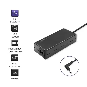 Alimentatore QOLTEC 65W 19V 3,42A per laptop e dispositivi compatibili
