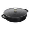 Sauteuse ZWILLING STAUB BRAISERS rotonda 28 cm, nero, Ø fondo 22,2 cm