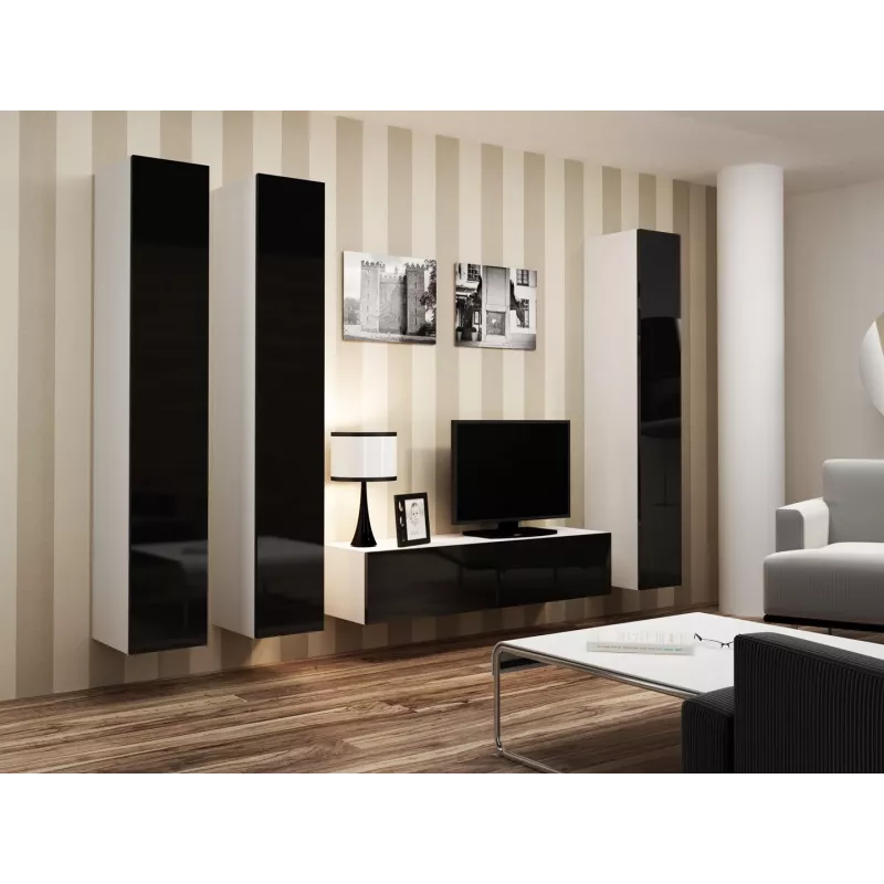 Cama supporto TV VIGO 140 30/140/40 bianco/nero lucido