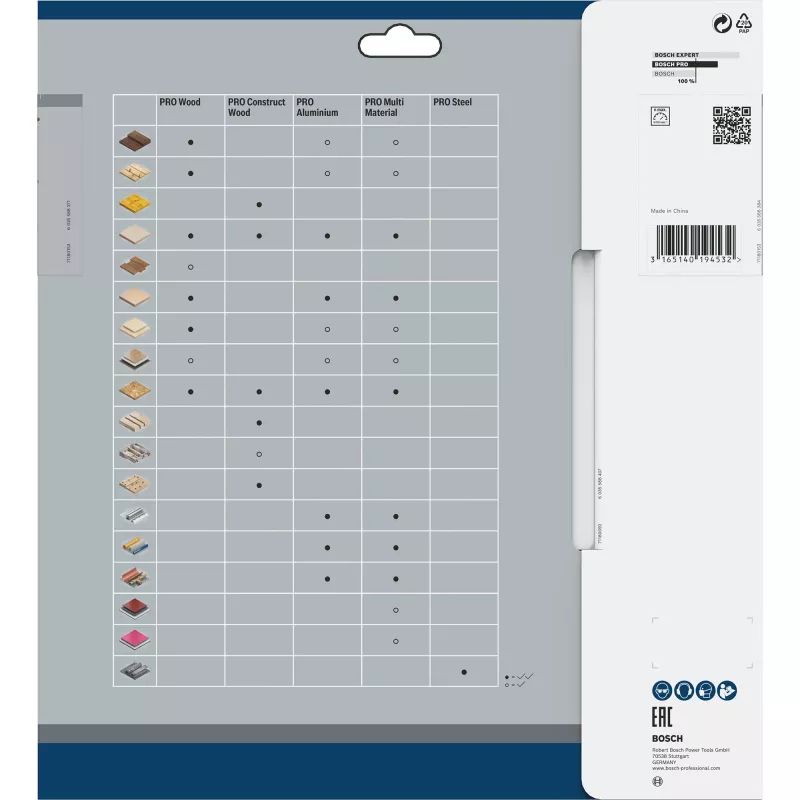 Bosch Optiline Wood lama per sega circolare, 250 x 30 mm, 60 denti