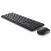 Set tastiera e mouse wireless Dell KM3322W nero — layout compatto, connessione wireless, batterie incluse
