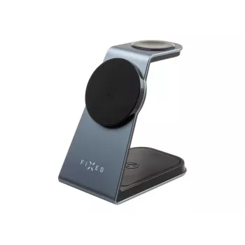 Fixed | MagPowerstation supporto in alluminio con ricarica wireless 3 in 1 | FIXMPOS-AL-GR