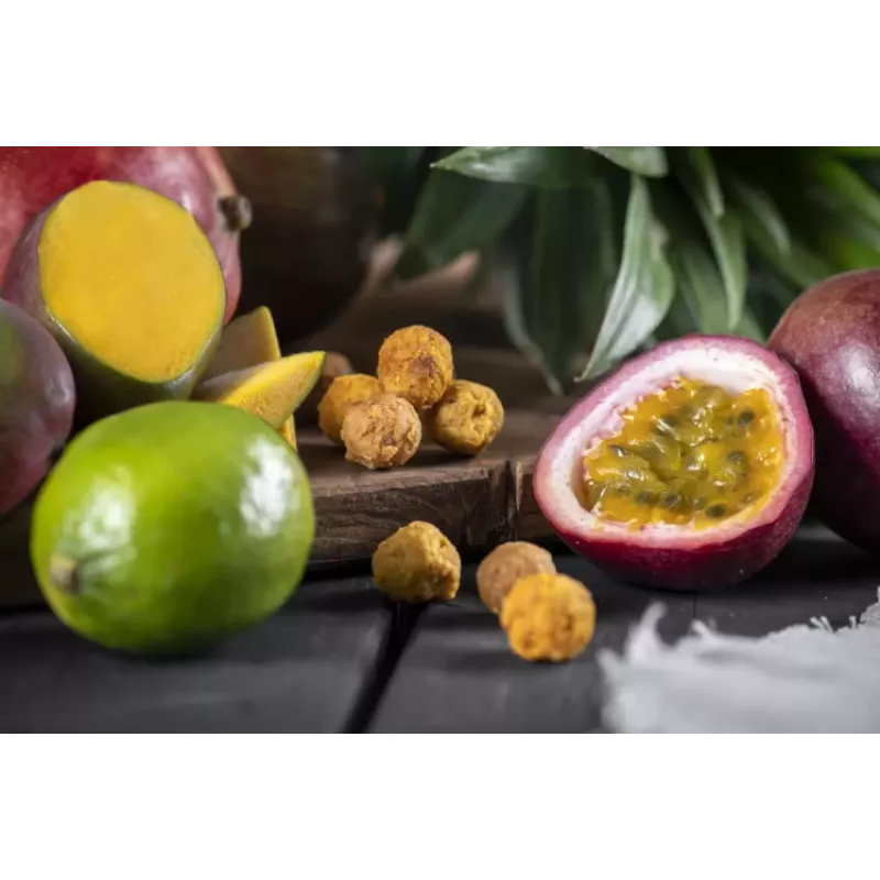 Eco fresh foods Palline di ananas, mango e lime essiccati 100 g