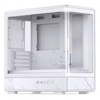 Case Jonsbo D200 mATX Mid-Tower bianco con vetro temperato e mini display temp