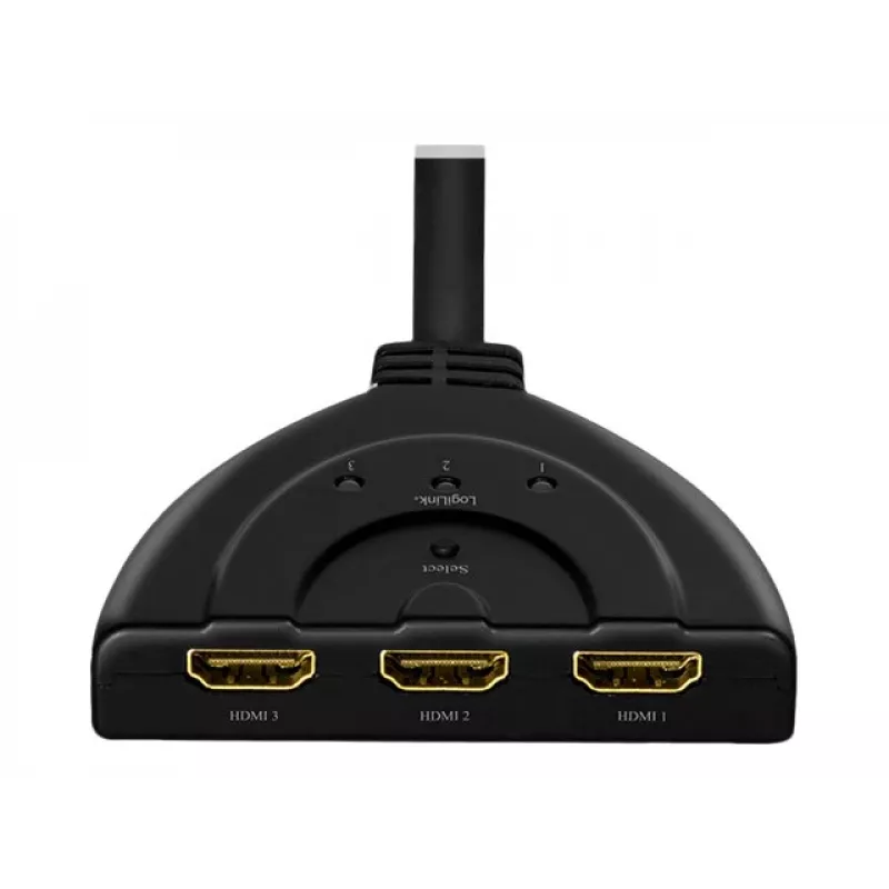LogiLink - Splitter/switch video/audio - 3 x HDMI - Desktop