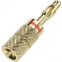 Hama 00205201 connettore per cavi spina banana oro dritto 4 pezzi