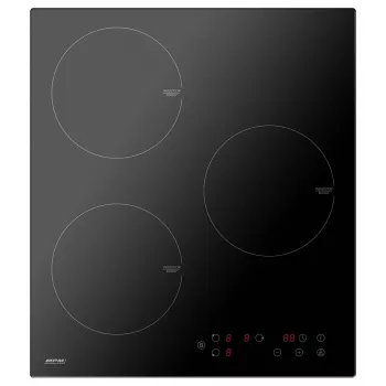 Piano cottura a induzione MPM MPM-45-IM-14, da incasso 3 zone (180 mm) piano in vetroceramica, 6000 W, controllo touch