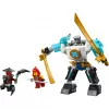 LEGO NINJAGO Set 71827 Mech armatura da combattimento di Zane, 92 pezzi, 2 minifigure, altezza 100 mm, età 6+