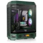 The Tower 600, case tower verde scuro, vetro temperato x 3