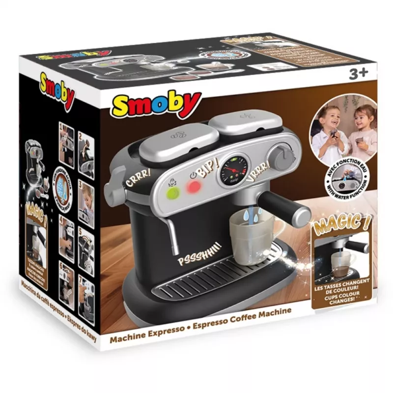 Macchina per caffè giocattolo SMOBY Ekspres do kawy — elettrodomestico per bambini, set interattivo in plastica
