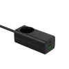 Caricabatterie USB GaN Akyga AK-CH-21 65 W, 2 x USB-C + USB-A, con presa, 1,5 m, nero