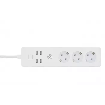 Ciabatta smart Wi-Fi Tellur con 3 prese AC e 4 porte USB (4A)