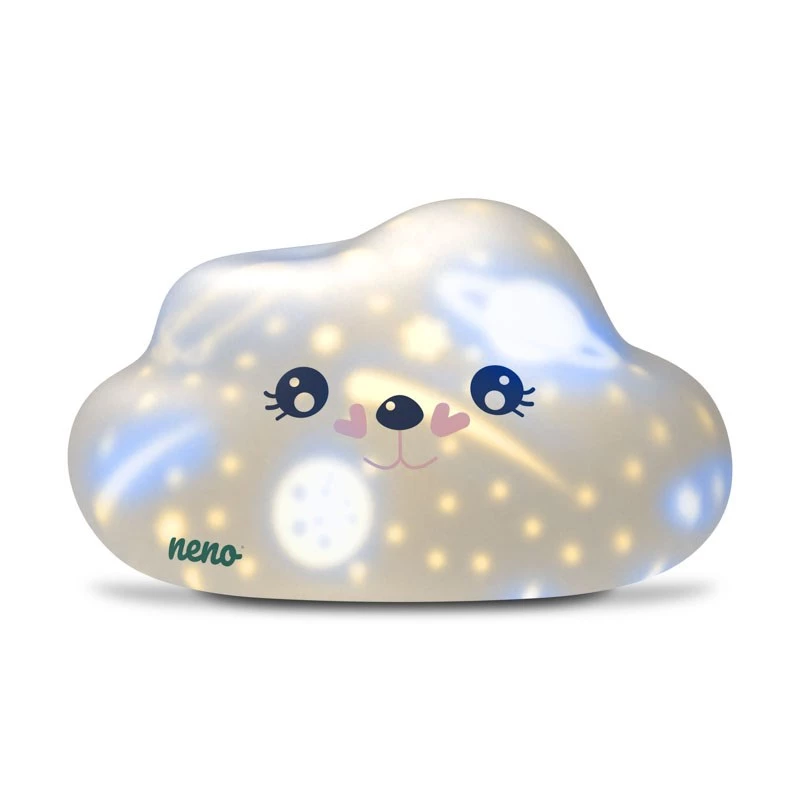 Lampada notturna LED per letto neno COSMO – portatile, silicone, ricaricabile, 3 livelli di luminosità, bianco, a batteria