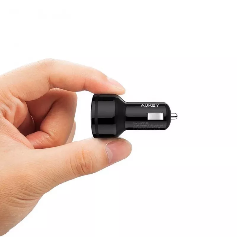 CC-T8 caricabatterie auto ultra rapido 2xUSB 3.0 6A 36W + cavo Micro-USB 1 m