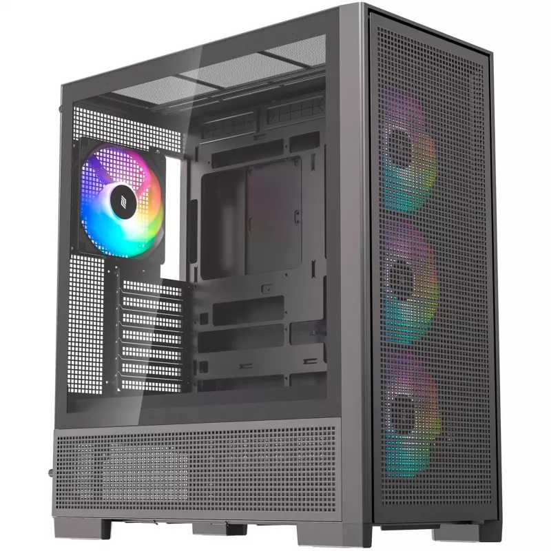 Case per PC Silentware Air 2000 A-RGB nero — Mid-Tower, pannello laterale in vetro temperato