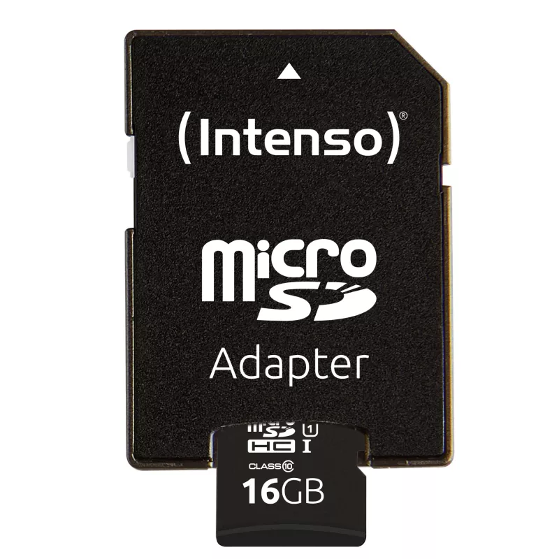 Intenso Performance - scheda di memoria flash (microSDHC/adattatore SD incluso) - 16 GB - UHS-I U1 / Class10 - microSDHC UHS-I