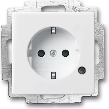 BUSCH JAEGER 2013-0-5286 - CEE 7/3 - 2P+E - bianco - 250 V - 16 A - 71 mm